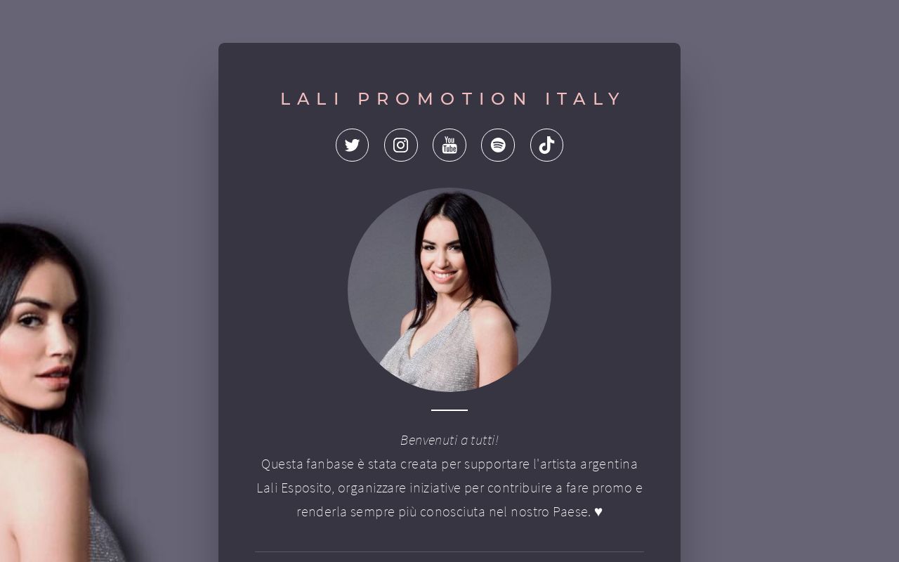 Lali Promotion Italy